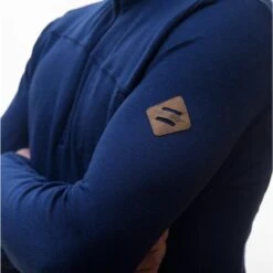 Baselayer Merino Extreme Outdoor Men's Long Sleeve Half Zip Blue Medium -Équipement Sportif baselayer merino extreme outdoor mens long sleeve half zip blue medium 3