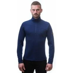Baselayer Merino Extreme Outdoor Men's Long Sleeve Half Zip Blue Medium -Équipement Sportif baselayer merino extreme outdoor mens long sleeve half zip blue medium 4