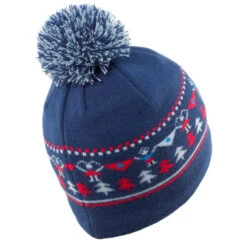 WEDZE BONNET DE SKI ENFANT - JACQUARD - BLEU MARINE -Équipement Sportif bonnet de ski enfant jacquard bleu marine 4