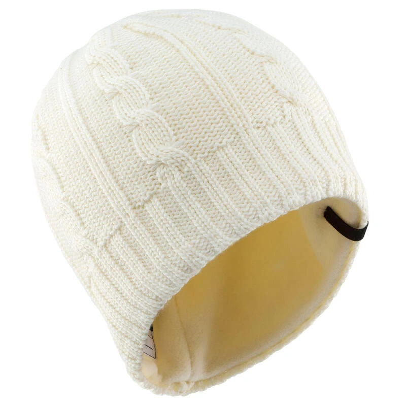 WEDZE BONNET DE SKI ENFANT TORSADES ECRU 1 WEDZE BONNET DE SKI ENFANT TORSADES ECRU