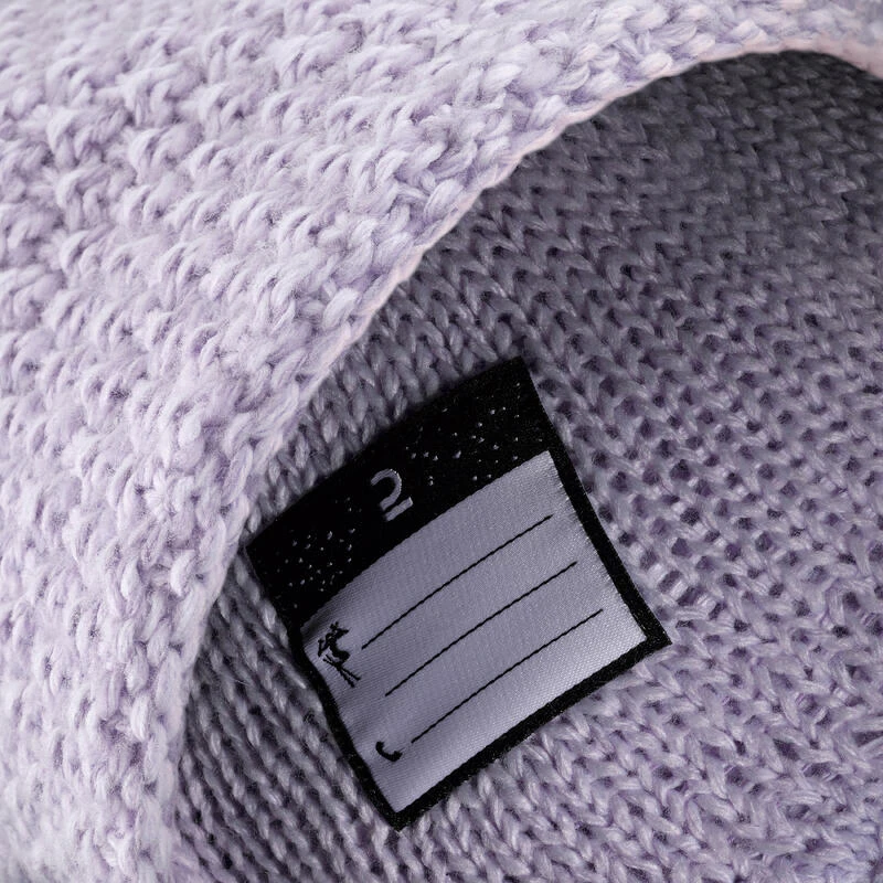 WEDZE BONNET DE SKI MADE IN FRANCE ENFANT - TIMELESS - Violet 6 WEDZE BONNET DE SKI MADE IN FRANCE ENFANT - TIMELESS - Violet – Image 6