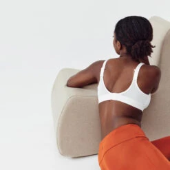 Kalenji Brassière Bretelles Croisables Maintien Fort Femme - Blanc -Équipement Sportif brassiere bretelles croisables maintien fort femme blanc 3