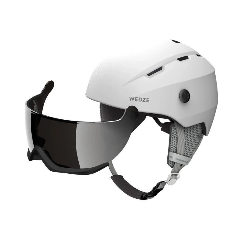 WEDZE CASQUE VISIÈRE DE SKI ADULTE - H350 - BLANC 2 WEDZE CASQUE VISIÈRE DE SKI ADULTE - H350 - BLANC – Image 2