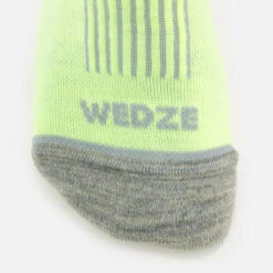 WEDZE CHAUSSETTES DE SKI ADULTE - 100 - JAUNE -Équipement Sportif chaussettes de ski adulte 100 jaune 5