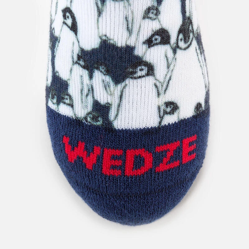 WEDZE CHAUSSETTES DE SKI ET SNOWBOARD ENFANT 100 - PINGUINS 6 WEDZE CHAUSSETTES DE SKI ET SNOWBOARD ENFANT 100 - PINGUINS – Image 6