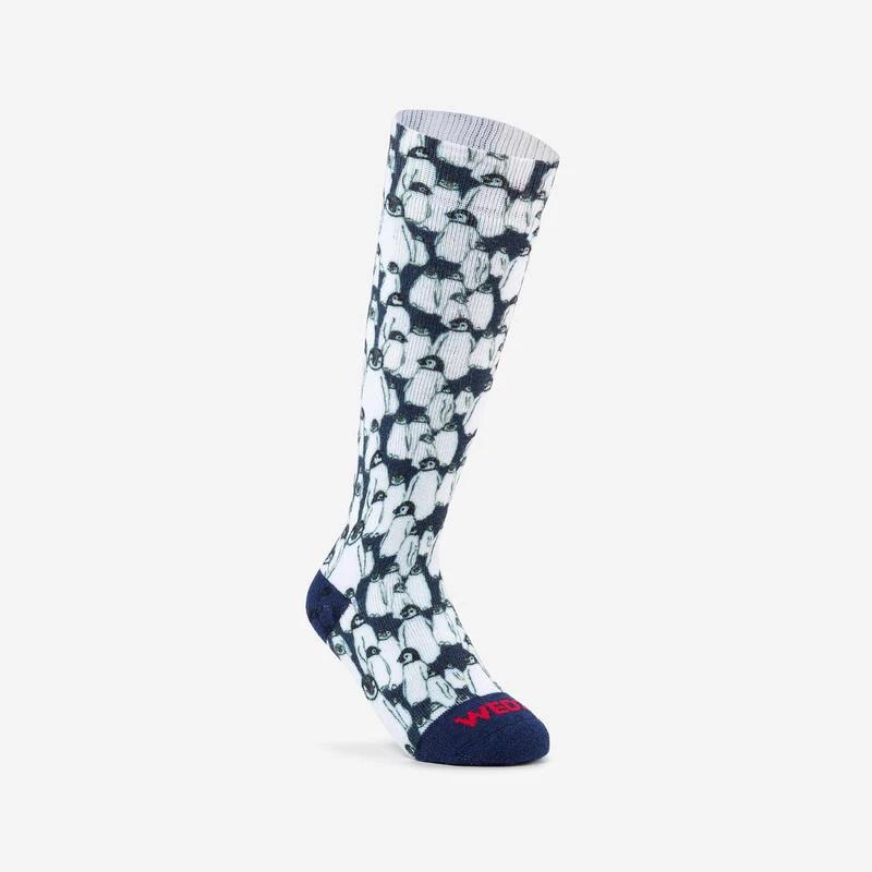 WEDZE CHAUSSETTES DE SKI ET SNOWBOARD ENFANT 100 - PINGUINS 1 WEDZE CHAUSSETTES DE SKI ET SNOWBOARD ENFANT 100 - PINGUINS