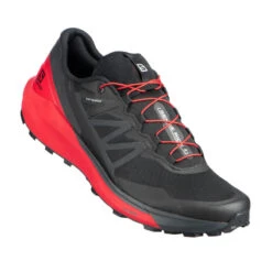 CHAUSSURE DE TRAIL RUNNING SALOMON SENSE RIDE 4 NOIR ROUGE -Équipement Sportif chaussure de trail running salomon sense ride 4 noir rouge 4