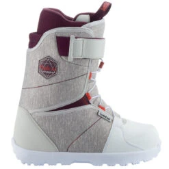 Chaussures De Snowboard Femme Débutante, Maoke 300, Grises -Équipement Sportif chaussures de snowboard femme debutante maoke 300 grises 4