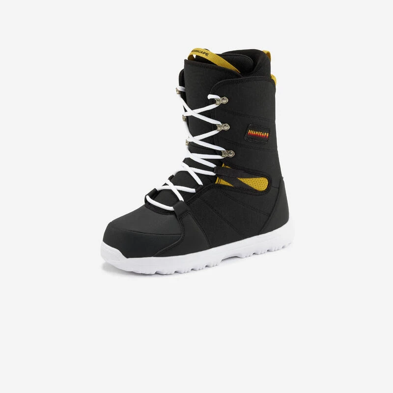 Chaussures De Snowboard Homme Débutant SNB 100 - Noires 1 Chaussures De Snowboard Homme Débutant SNB 100 - Noires