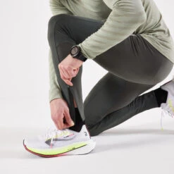 COLLANT RUNNING HOMME CHAUD - KIPRUN WARM KHAKI -Équipement Sportif collant running homme chaud kiprun warm khaki 5