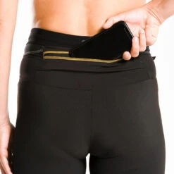 CUISSARD DE TRAIL RUNNING EMBOSS FEMME NOIR BRONZE -Équipement Sportif cuissard de trail running emboss femme noir bronze 7