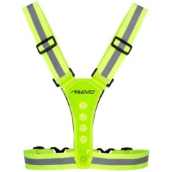 AVENTO Gilet De Sport à Led - Rechargeable - Jaune Fluo - Gilet De Sécurité -Équipement Sportif gilet de sport a led rechargeable jaune fluo gilet de securite 2