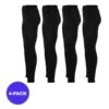 Heatkeeper Thermo Noir Jambières Thermo Pour Hommes 4-PACK