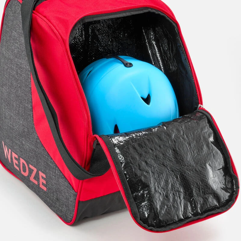 WEDZE HOUSSE DE CHAUSSURES DE SKI - 500 - GRIS ROUGE 4 WEDZE HOUSSE DE CHAUSSURES DE SKI - 500 - GRIS ROUGE – Image 4