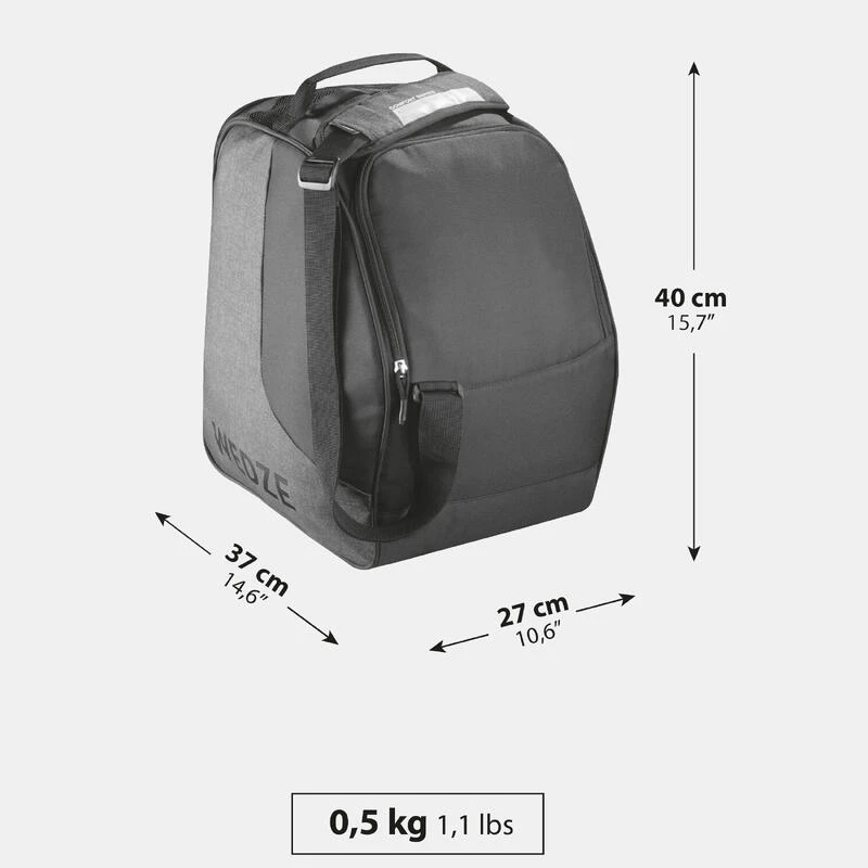 WEDZE HOUSSE DE CHAUSSURES DE SKI - 500 - GRIS ROUGE 9 WEDZE HOUSSE DE CHAUSSURES DE SKI - 500 - GRIS ROUGE – Image 9