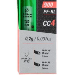 LIGNE MONTEE POUR LA PECHE DE LA CARPE AU COUP PF-RL900 CC4 0,2g -Équipement Sportif ligne montee pour la peche de la carpe au coup pf rl900 cc4 02g 2