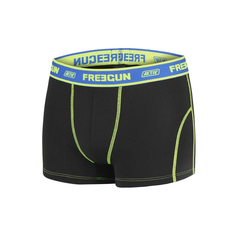 FREEGUN Lot De 4 Boxers Homme Aktiv Sport Fluo 4 FREEGUN Lot De 4 Boxers Homme Aktiv Sport Fluo – Image 4