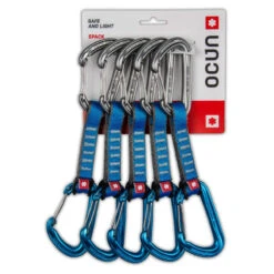 Lot De 5 Mousquetons Ocun Hawk Qd Wire Pa 16mm 10cm