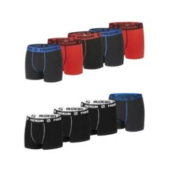 FREEGUN Lot De 9 Boxers Homme En Coton