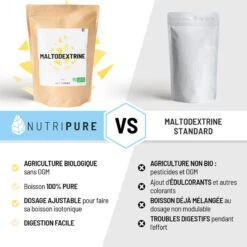 Maltodextrine Bio 1kg Nutripure -Équipement Sportif maltodextrine bio 1kg nutripure 3