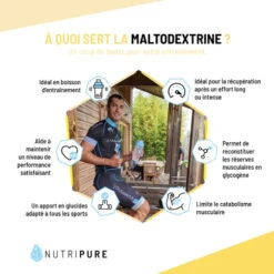 Maltodextrine Bio 1kg Nutripure -Équipement Sportif maltodextrine bio 1kg nutripure 4
