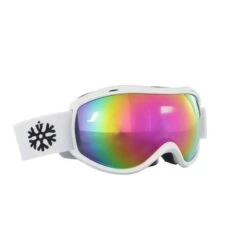 Masque De Ski / Masque De Snowboard Blanc - Verre Miroir Rose -Équipement Sportif masque de ski masque de snowboard blanc verre miroir rose 3