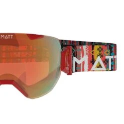 MATT Masque De Ski Synchro Tribands (avec 2 écrans) - Rouge -Équipement Sportif masque de ski synchro tribands avec 2 ecrans rouge 3