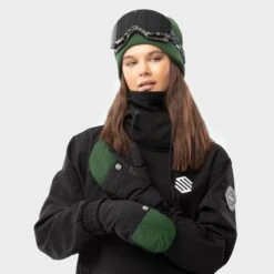 Moufles Thermiques Snowboard Et Ski Sports D'hiver Homme Et Femme Pitztal Green -Équipement Sportif moufles thermiques snowboard et ski sports dhiver homme et femme pitztal green 3