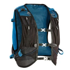 SAC DE TRAIL RUNNING MIXTE 10 L BLEU ET NOIR- VENDU AVEC POCHE À EAU 1L -Équipement Sportif sac de trail running mixte 10 l bleu et noir vendu avec poche a eau 1l 2