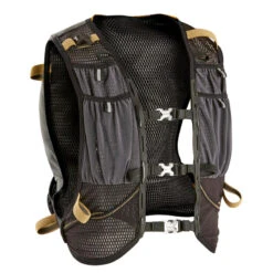 SAC DE TRAIL RUNNING MIXTE 10 L NOIR ET BRONZE - VENDU AVEC POCHE À EAU 1L -Équipement Sportif sac de trail running mixte 10 l noir et bronze vendu avec poche a eau 1l 3