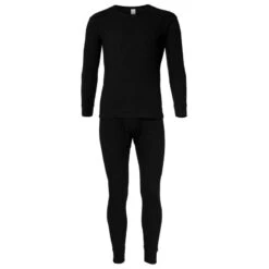 Set Sous-vêtements Thermiques | Hommes | Doublure Polaire | Noir