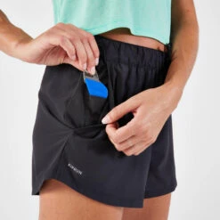Short Running Respirant Femme - KIPRUN Run 500 Dry Noir 9 Short Running Respirant Femme - KIPRUN Run 500 Dry Noir -Équipement Sportif short running respirant femme kiprun run 500 dry noir 3
