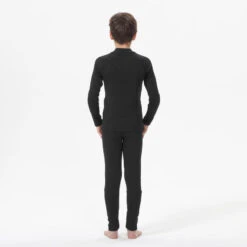 WEDZE Sous-vêtement De Ski Enfant - BL 100 Haut - Noir -Équipement Sportif sous vetement de ski enfant bl 100 haut noir 7