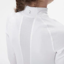 WEDZE Sous-vêtement De Ski Enfant - BL 500 1/2 Zip Haut - Blanc -Équipement Sportif sous vetement de ski enfant bl 500 12 zip haut blanc 3