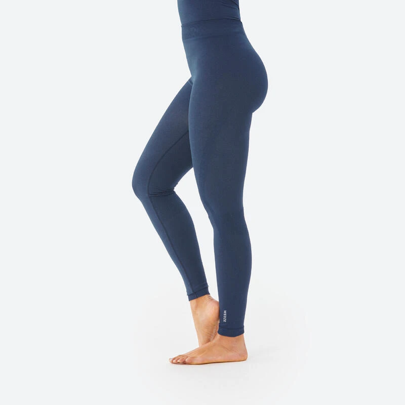 WEDZE Sous-vêtement Thermique De Ski Femme - BL 180 Seamless Bas Bleu Marine 2 WEDZE Sous-vêtement Thermique De Ski Femme - BL 180 Seamless Bas Bleu Marine – Image 2