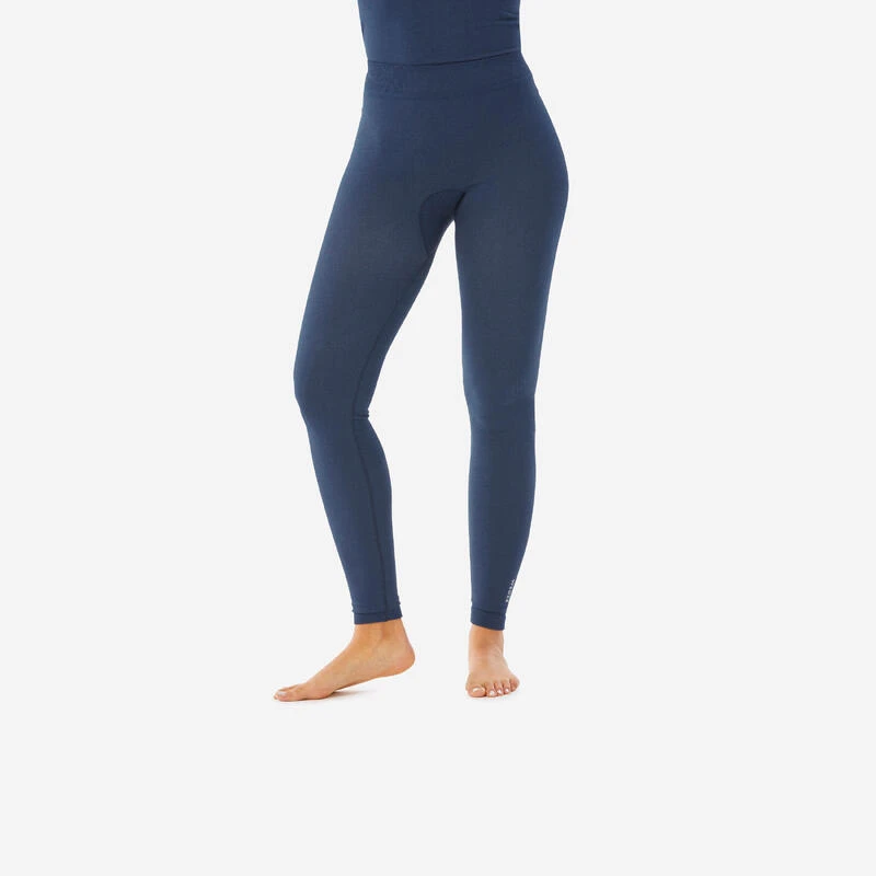 WEDZE Sous-vêtement Thermique De Ski Femme - BL 180 Seamless Bas Bleu Marine 1 WEDZE Sous-vêtement Thermique De Ski Femme - BL 180 Seamless Bas Bleu Marine