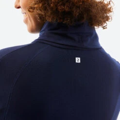 WEDZE Sous-vêtement Thermique De Ski Femme BL 520 Col Roulé - Noir -Équipement Sportif sous vetement thermique de ski femme bl 520 col roule noir 5