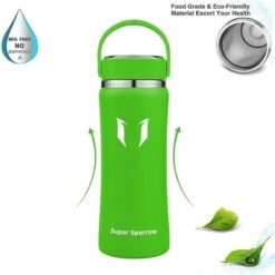 Sparrow Super Bouteille D'eau Wide 0.75l Thermos -Équipement Sportif super bouteille deau wide 075l thermos 4