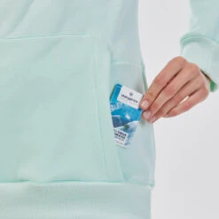 Sweat à Capuche Femme Snowboard - SNB HDY Vert -Équipement Sportif sweat a capuche femme snowboard snb hdy vert 4