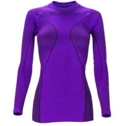 T-shirt Sportif | Sous-vêtements Thermiques | Femmes | Sans Couture | Violet