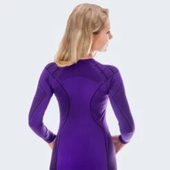 T-shirt Sportif | Sous-vêtements Thermiques | Femmes | Sans Couture | Violet -Équipement Sportif t shirt sportif sous vetements thermiques femmes sans couture violet 6