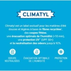 T-shirt Technique Toucher Frais Protection UV Col Rond ML Femme-CLIMATYL 11 T-shirt Technique Toucher Frais Protection UV Col Rond ML Femme-CLIMATYL -Équipement Sportif t shirt technique toucher frais protection uv col rond ml femme climatyl 5