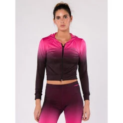 Veste à Capuche Elea - Noir/rose - Femme -Équipement Sportif veste a capuche elea noirrose femme 4