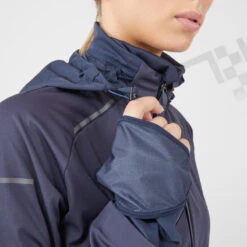 VESTE RUNNING HIVER FEMME DÉPERLANTE COUPE-VENT- KIPRUN WARM REGUL BLEU -Équipement Sportif veste running hiver femme deperlante coupe vent kiprun warm regul bleu 7
