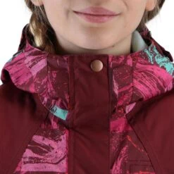 WEDZE Veste Ski Enfant Fille EVOSTYLE Imprimé Et Bordeaux 15 WEDZE Veste Ski Enfant Fille EVOSTYLE Imprimé Et Bordeaux -Équipement Sportif veste ski enfant fille evostyle imprime et bordeaux 5
