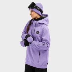 Veste Snowboard Femme Sports D'hiver W1-W Snowy Lavande -Équipement Sportif veste snowboard femme sports dhiver w1 w snowy lavande 2