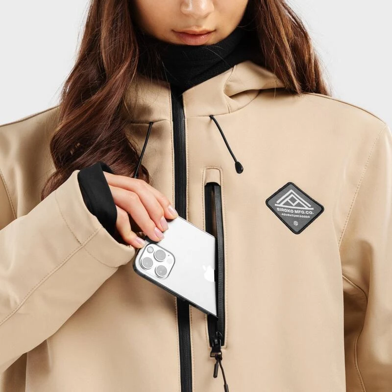 Veste Snowboard Femme Sports D'hiver W2-W Cerro Beige 4 Veste Snowboard Femme Sports D'hiver W2-W Cerro Beige – Image 4