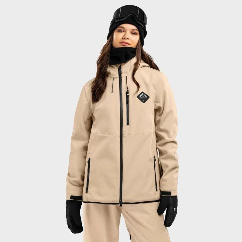 Veste Snowboard Femme Sports D'hiver W2-W Cerro Beige 1 Veste Snowboard Femme Sports D'hiver W2-W Cerro Beige